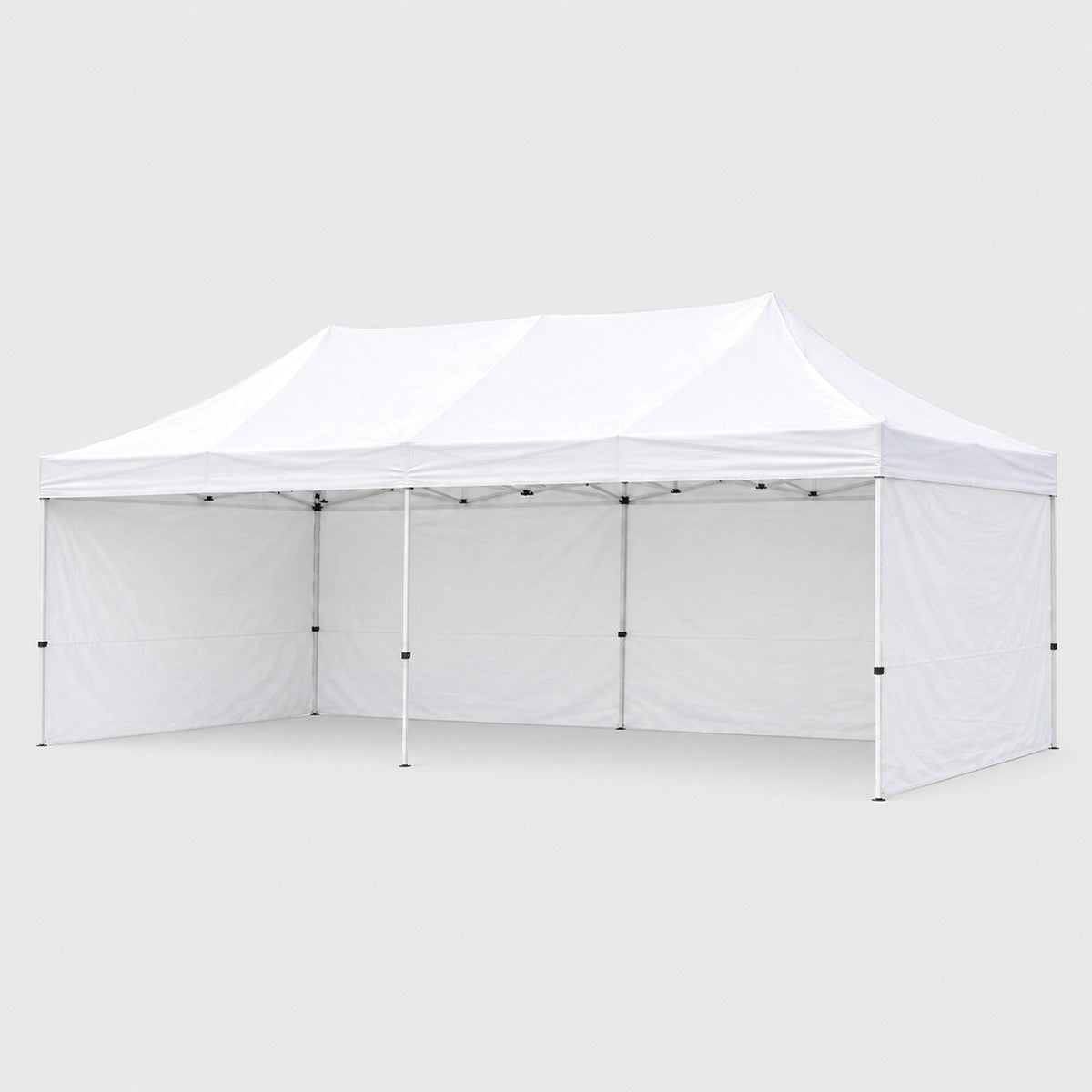 4x8m white marquee hire with 3 walls