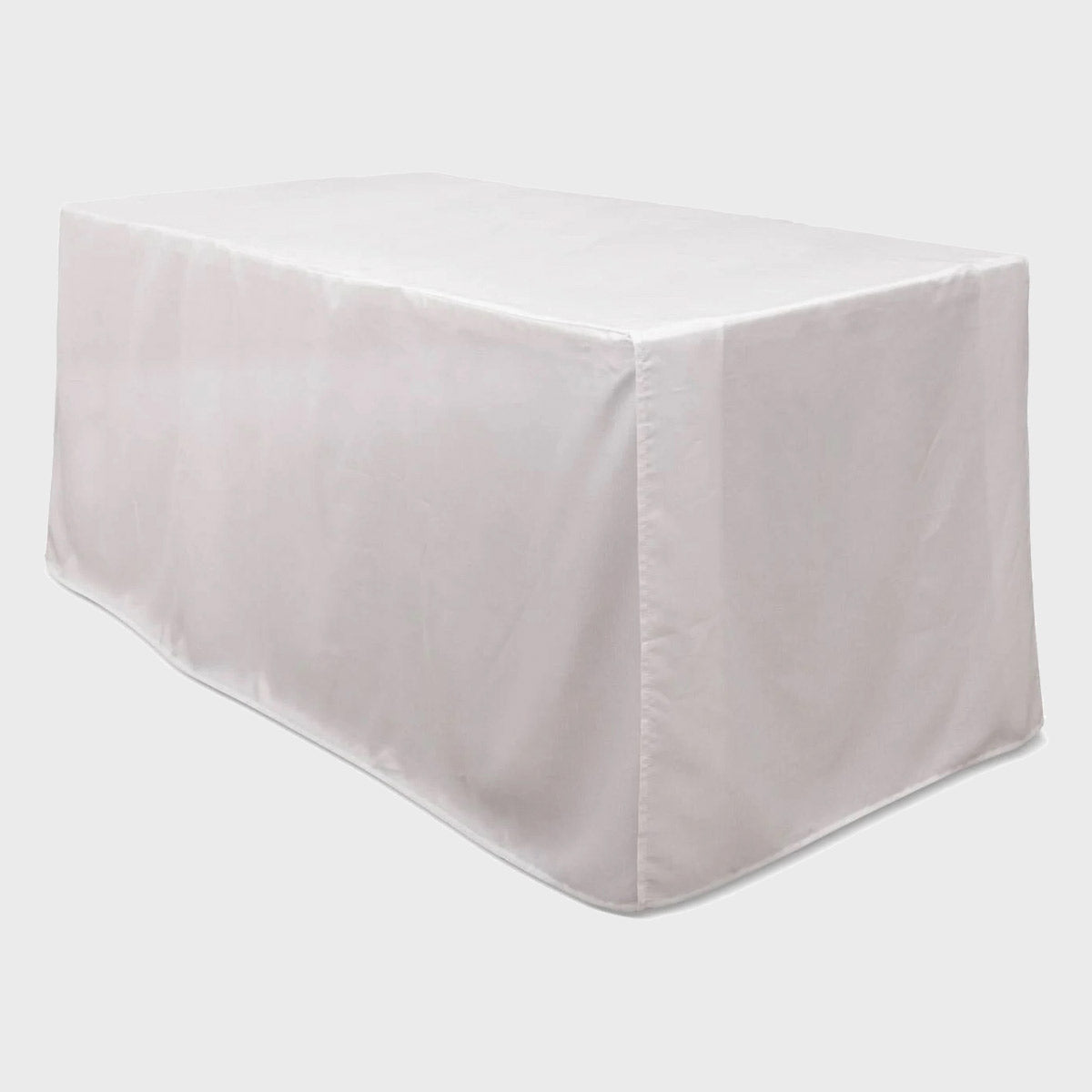 white trestle table cover table cloth