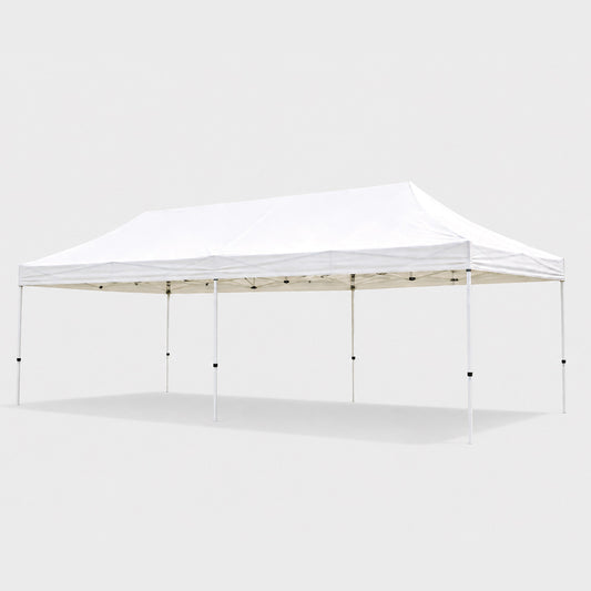 3x6m marquee hire Melbourne white canopy on grey background