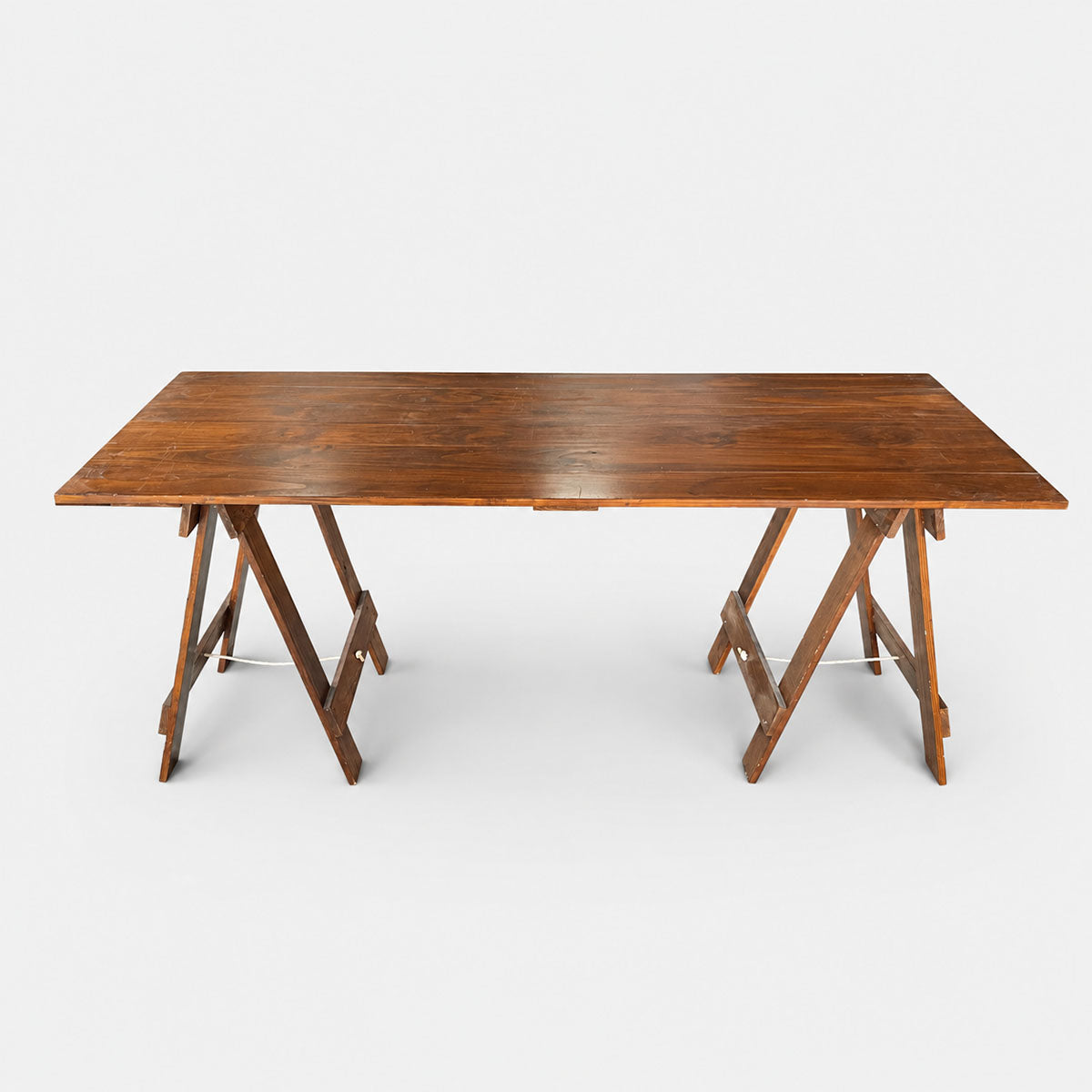 2.1m Timber Trestle Table